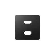 Klawisze i ramki - Kontakt Simon KONTAKT_SIMON Plakietka gniazda HDMI + USB DETAIL 82 Grafitowy 8201095-038 - miniaturka - grafika 1