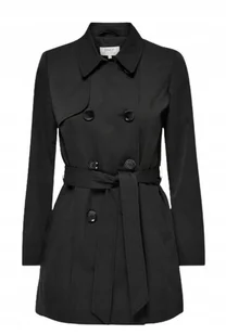 ONLY PŁASZCZ DAMSKI DWURZĘDOWY CZARNY PRZEJŚCIÓWKA S J_A - Płaszcze damskie ONLY PŁASZCZ DAMSKI DWURZĘDOWY CZARNY PRZEJŚCIÓWKA S J_A - Płaszcze damskie - miniaturka - grafika 1