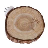 Akcesoria dla gryzoni - TIAKI drewniana platforma z korą, okrągła - ok. Ø 10 cm - miniaturka - grafika 1