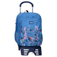Plecaki - Torby Joumma Disney Happy Stitch Plecaki, Plecaki szkolne, Plecaki dziecięce, w tym dekoracyjny pompon, różne przegródki, Niebieski, Plecak 40 + wózek - miniaturka - grafika 1