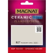 Farby wewnętrzne - MAGNAT Farba ceramiczna KitchenBathroom tester piaskowy opal B27 30 ml - miniaturka - grafika 1