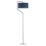Lampy stojące - Designerska lampa podłogowa w stylu vintage, Lysne, Tesallia Velur E27, Granatowy - miniaturka - grafika 1