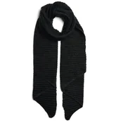 Apaszki i szaliki damskie - Szalik damski Pieces Pcpyron Structured czarny zimowy - miniaturka - grafika 1