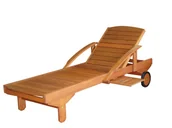Leżaki ogrodowe - Drewniany leżak ogrodowy ERA - miniaturka - grafika 1