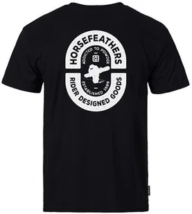 t-shirt HORSEFEATHERS POWDER BADGE II T-SHIRT Black - Koszulki męskie - miniaturka - grafika 1