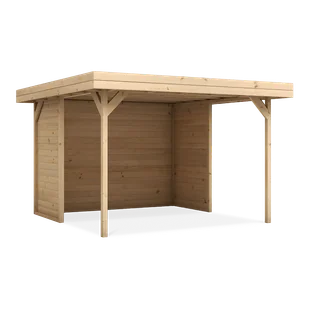 Wiata ogrodowa z zabudową IRGA 350x350cm - Megiw - Garaże i wiaty Wiata ogrodowa z zabudową IRGA 350x350cm - Megiw - Garaże i wiaty - miniaturka - grafika 1