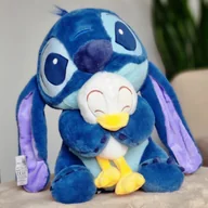 Maskotki i pluszaki - Maskotka pluszak DUŻY Stitch z małą kaczuszką 40cm - miniaturka - grafika 1