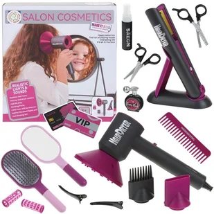 Zestaw Fryzjerski z Suszarką i Lokówką Akcesoria 20 elementów - Zabawy w naśladowanie dorosłych - miniaturka - grafika 1