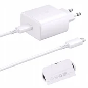Ładowarki do telefonów - SZYBKA ŁADOWARKA SIECIOWA SAMSUNG SUPER FAST CHARGER 45W + KABEL 1M USB-C - miniaturka - grafika 1