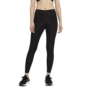 Nike Damskie legginsy Epic Fast Tght Czarny/odblaskowy srebrny L CZ9240-010 - Legginsy - miniaturka - grafika 1
