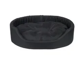 Legowiska dla psów - Ami Play Legowisko owalne Basic czarne XXL - miniaturka - grafika 1