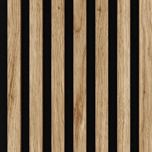 Lamel Ścienny 3D Mdf Na Filcu Akustyczny 260X13,2 Cm Dąb Naturalny - Panele ścienne i boazeria - miniaturka - grafika 1