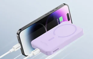 Baseus Magnetyczny mini powerbank 5000mAh 20W fioletowy - Powerbanki - miniaturka - grafika 10