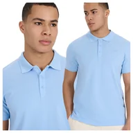 Koszulki męskie - Koszulka polo męska 4F 4FWSS25TPTSM704-34S Niebieski Roz. 5XL - miniaturka - grafika 1