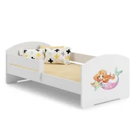 Łóżka dla dzieci i młodzieży - Łóżko dziecięce LUK z barierką 140x70 Syrenka - miniaturka - grafika 1