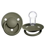 Smoczki uspokajające - BIBS DE LUX GREEN HUNTER ONE SIZE Smoczek uspokajający silikonowy 61943-uniw - miniaturka - grafika 1