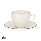 Serwisy do kawy i herbaty - Zestaw do kawy City Pustynny Piasek, 12 elementów, kremowy - miniaturka - grafika 1