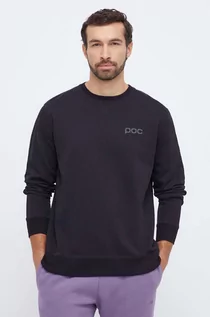 Bluzy męskie - POC bluza bawełniana męska kolor czarny z nadrukiem - grafika 1