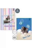 Zeszyty szkolne - Zeszyt A5/32K 3-linie kolor 90g BF Cats (10szt) - miniaturka - grafika 1