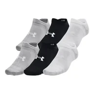 Skarpetki damskie - Skarpetki Under Armour Essential No Show 6pk Black / Black / Halo Gray XL - miniaturka - grafika 1