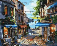 Kolorowanki, wyklejanki - Malowanie po numerach - Restauracje nad brzegiem - miniaturka - grafika 1