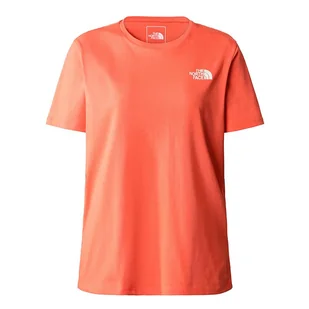 Koszulka The North Face Foundation Graphics 0A55B2LV31 - czerwona - Koszulki sportowe damskie - miniaturka - grafika 1