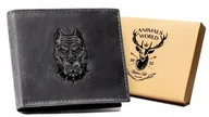 Portfele - Portfel skórzany Always Wild N992-CHM-DOG-2 czarny - miniaturka - grafika 1