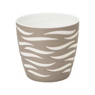 Doniczka SAHARA DUO 23 biało-beżowy - Donice - miniaturka - grafika 1