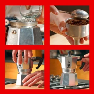 Bialetti Zestaw Moka Express 6tz + kawa Perfetto Moka Classico 250g - Zaparzacze i kawiarki - miniaturka - grafika 5