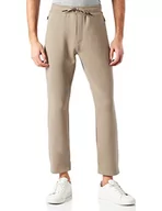 Spodenki męskie - BOSS Męskie spodnie treningowe z mieszanki bawełny i nadrukiem logo, Jasny/pastelowy zielon334, S - miniaturka - grafika 1