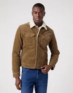 Kurtki męskie - Wrangler 124Mj Męska Kurtka Przejściowa Sherpa Sztruksowa W4Ms88455-5Xl - miniaturka - grafika 1