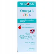 Witaminy i minerały - Norsan, Suplementy diety dla dzieci Omega-3 Kids płyn pomarańczowy, 150 ml - miniaturka - grafika 1