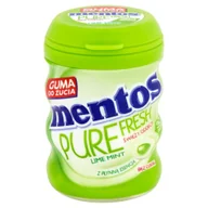 Gumy do żucia, lizaki, dropsy - Mentos - Guma do żucia o smaku limonkowo-miętowym bez cukru - miniaturka - grafika 1
