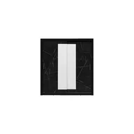 Szafy - Szafa 200 cm z Lustrem IBX200 Royal Black IN Box Meblar Royal Black, Czarny - miniaturka - grafika 1