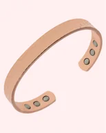 Bransoletki - Bransoletka miedziana magnetyczna damska BANGLA młotkowana - miniaturka - grafika 1
