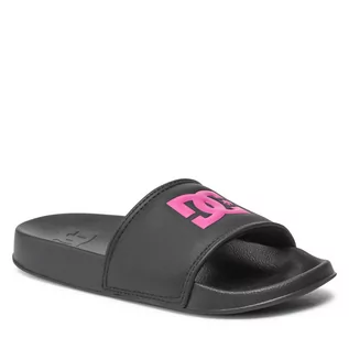 Klapki i japonki damskie - Klapki DC - Slide ADJL100038 Black/Crazy Pink (BZP) - grafika 1