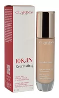 Podkłady do twarzy - Clarins Everlasting Long-Wearing 108.3N organza Nawilżający podkład matujący 30ml - miniaturka - grafika 1