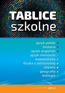 Greg Tablice szkolne - wszystkie przedmioty TW GREG - Pomoce naukowe - miniaturka - grafika 1