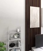 Panele ścienne i boazeria - 275x3x4 cm LD Lamele (orzech klasyczny) - Lamele ścienne i sufitowe 3D - miniaturka - grafika 1