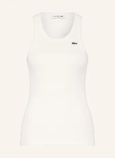 Lacoste Top weiss - Koszulki i topy damskie - miniaturka - grafika 1