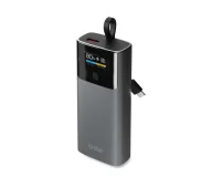 Powerbanki - SBS TTBB10000LCDPD20 LCD 10000mAh PD 20W Szary - miniaturka - grafika 1