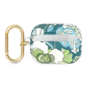 Guess GUAPHHFLN AirPods Pro cover zielony/green Flower Strap Collection - Akcesoria do słuchawek - miniaturka - grafika 2