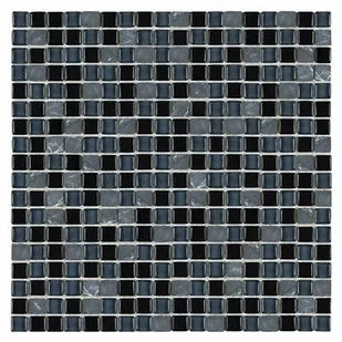 Mozaika kamienno szklana Aurora graphite 15 30x30 cm - Płytki ceramiczne - miniaturka - grafika 1