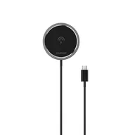 Ładowarki do telefonów - Ładowarka indukcyjna MagSafe 15W Dudao - czarna - miniaturka - grafika 1