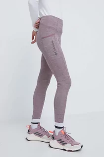 Legginsy - Columbia legginsy sportowe Move damskie kolor różowy melanżowe 2072961 - grafika 1