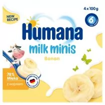 Humana Milk Minis Deserek jogurtowy po 6. miesiącu banan 400 g - Desery dla dzieci - miniaturka - grafika 1