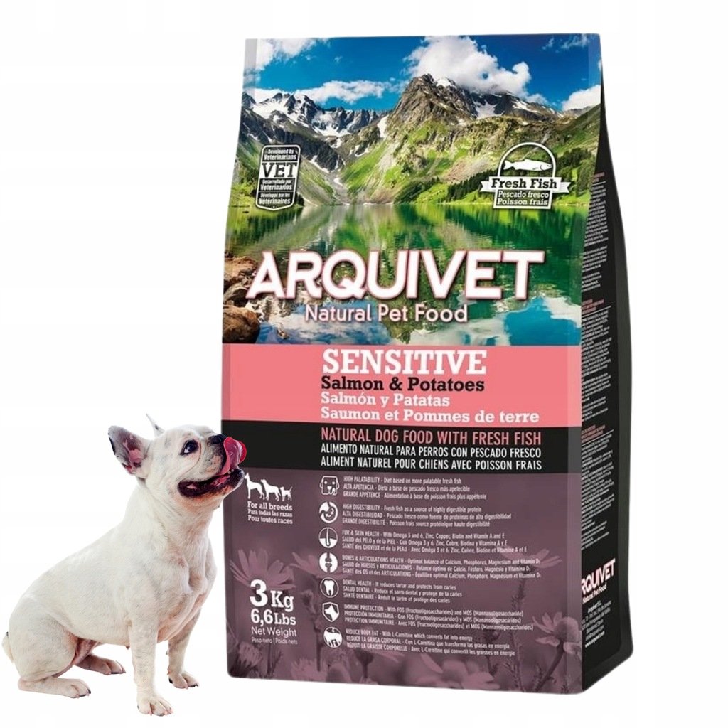 Arquivet Sensitive łosoś z ziemniakami 3 kg