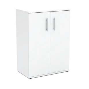 Komoda Biała Szafka Rtv 60 CM Z 2 Półkami Meble Do Salonu Sypialni Loft - Komody - miniaturka - grafika 1