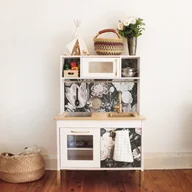 Naklejki na drzwi i meble - Naklejki Ikea Duktig Kwieciste Dzieło w Stylu Vintage - miniaturka - grafika 1