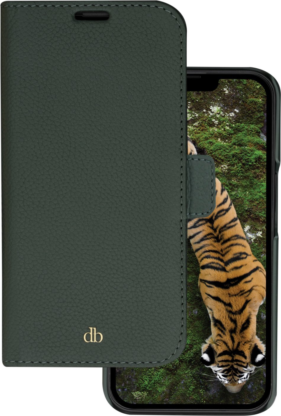 D Bramante dbramante1928 New York - Etui z klapką do telefonu - skóra licowa - Evergreen - do Apple iPhone 14 Pro NY61EVGR5584